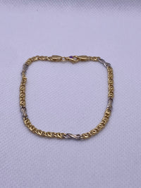 Pure 18k Carat yellow and white Gold bracelet