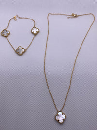 Pure 18k Carat Gold necklace and bracelet set