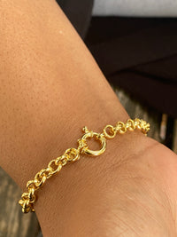 18kt Yellow Gold Mini Circle Bracelet